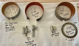 '66 and up C6 RARE OEM FoMoCo "F" Servo Levers &amp; RARE band cores and Bands