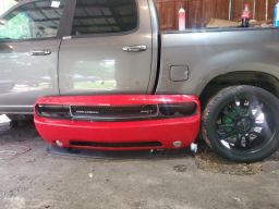 Front OEM Bumper Cover Painted Red for a 2014 Dodge Challenger SRT8